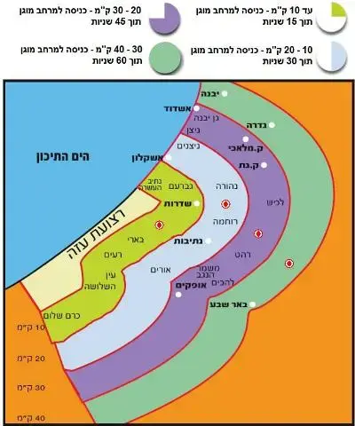 מפת איזורי צפירה