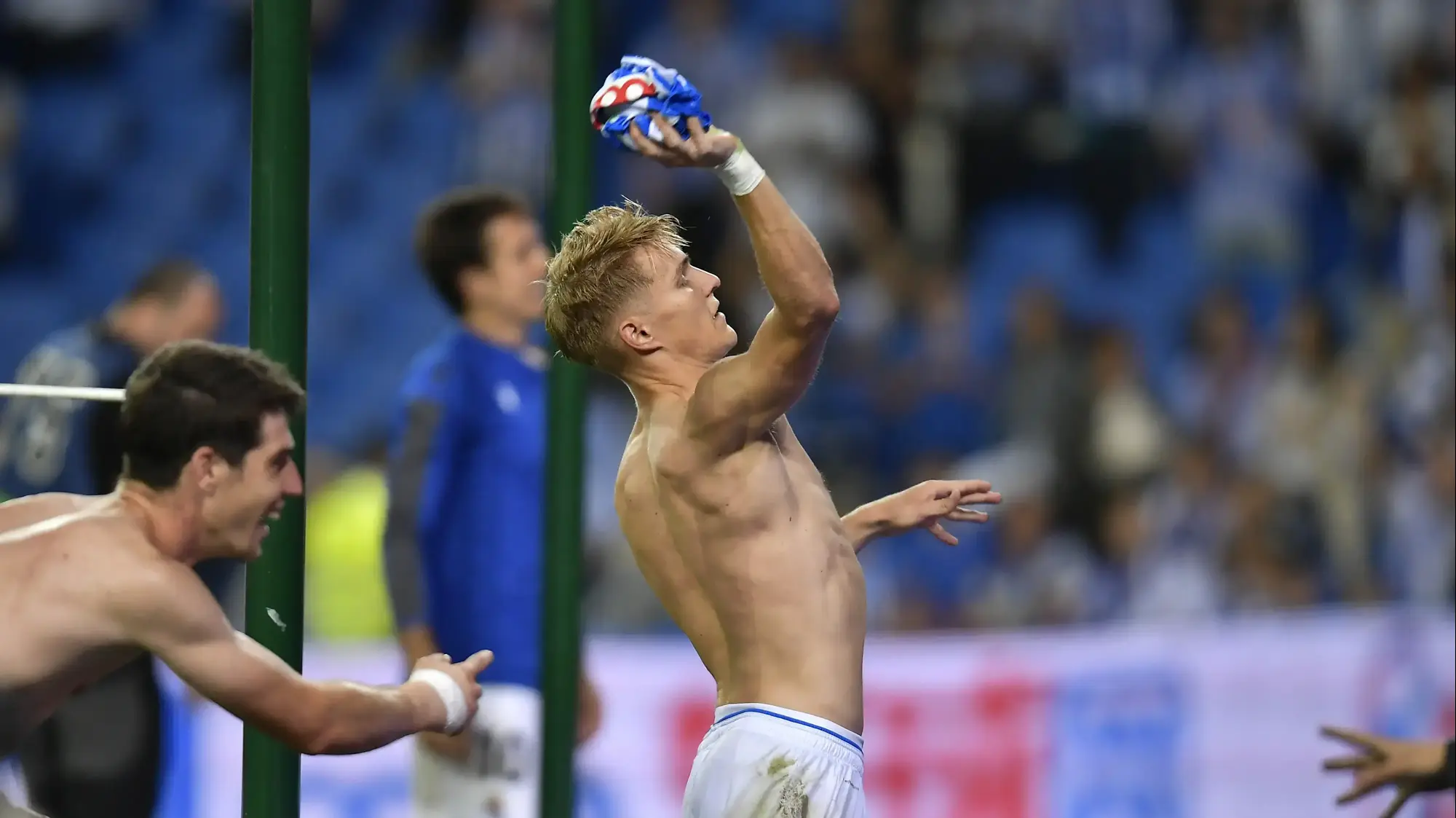 מרטין אודגור, ריאל סוסיאדד חוגג. AP