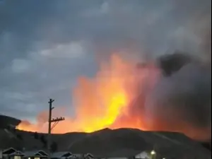 שריפות בקולומביה הבריטית בקנדה, 2 ביולי, 2021. רויטרס