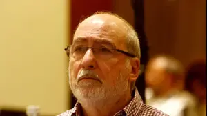 נשיא בית המשפט העליון לשעבר אשר גרוניס בכנס בחיפה ב-6 בדצמבר 2019