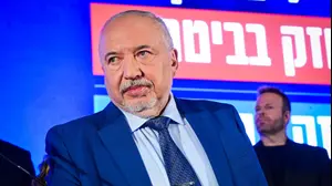 אביגדור ליברמן, אירוע מפלגתי לקראת הבחירות הקרובות, תל אביב, 6 בספטמבר 2026.
