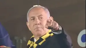 בנימין נתניהו במשחק של בית"ר ירושלים