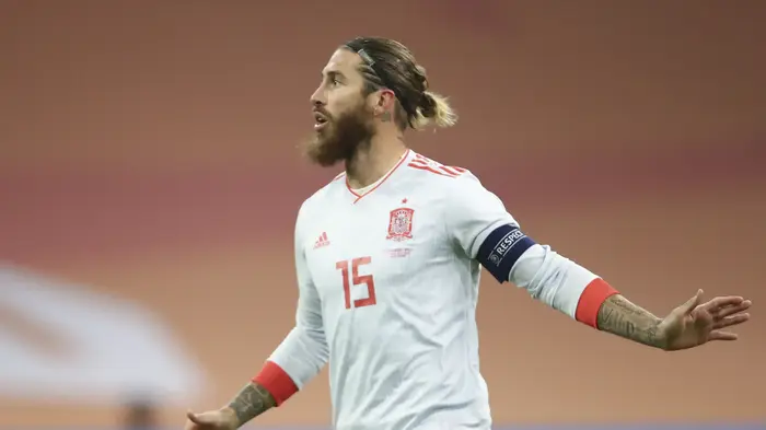 סרחיו ראמוס, שחקן נבחרת ספרד. Dean Mouhtaropoulos, AP