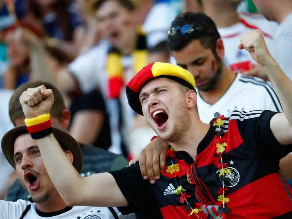 אוהד נבחרת גרמניה באצטדיון במארסיי