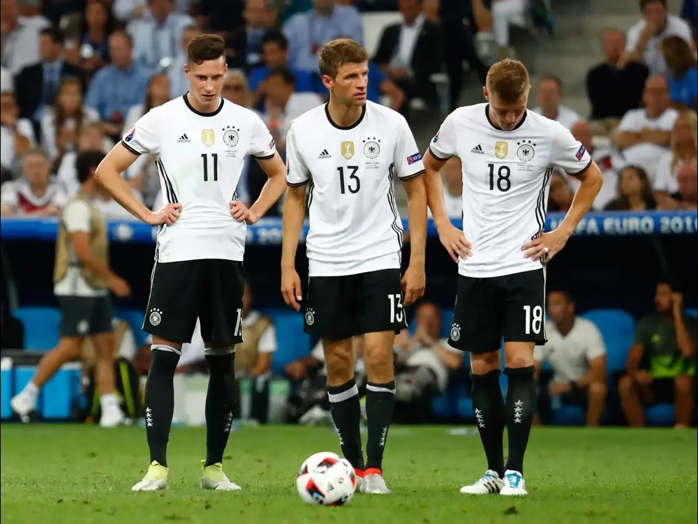 שחקני נבחרת גרמניה יוליאן דראקסלר, תומאס מולר, טוני קרוס