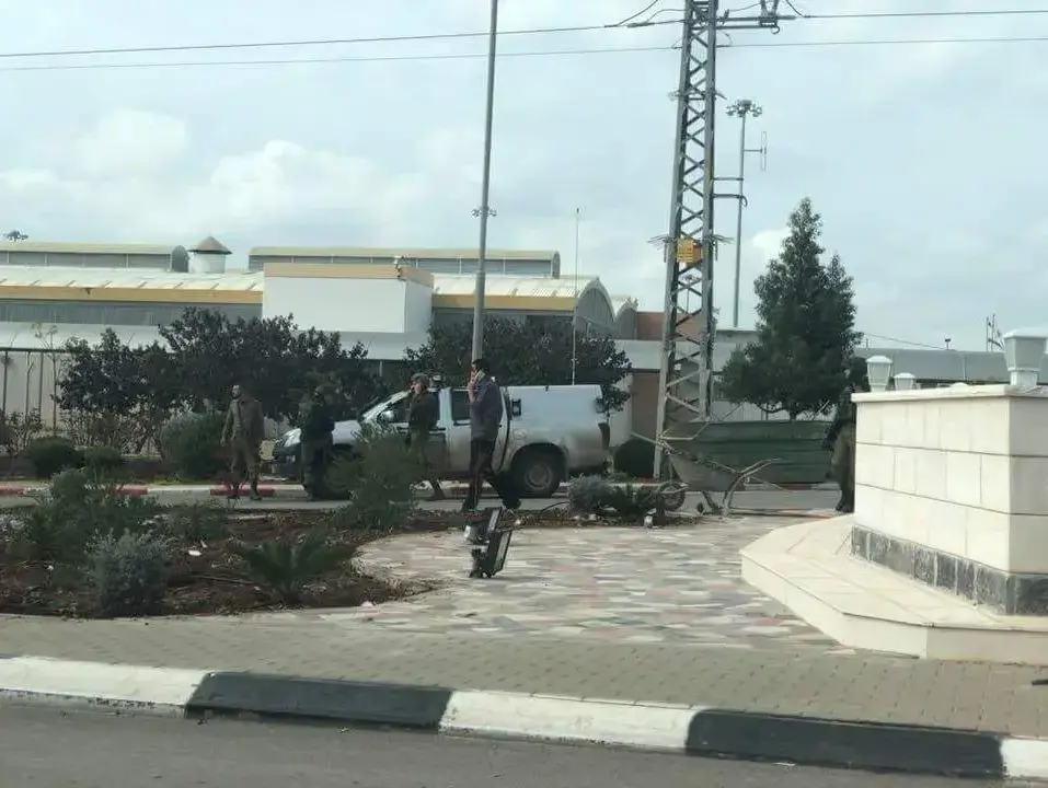 Deux soldats were Légèrement Blessés après Qu'un véhicule militaire is accidentellement Entré à Jénine, le 12 février 2018 (sans crédit de photographes Temporaires)