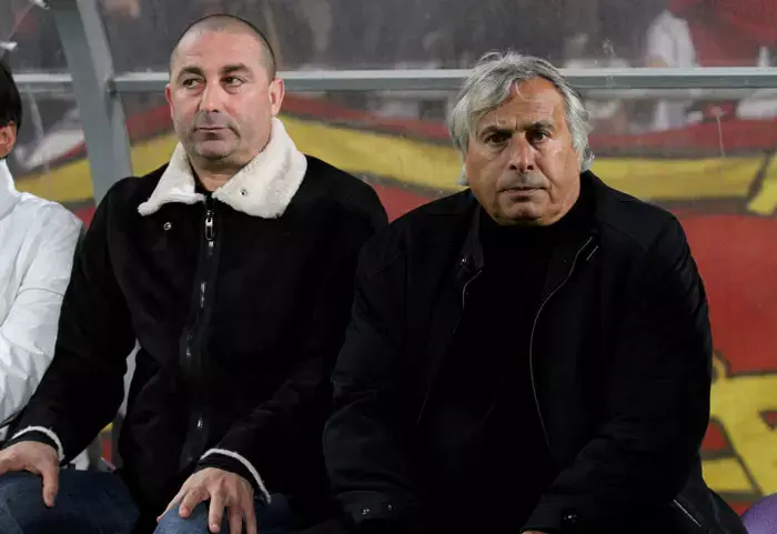 יוסי מזרחי מאמן מ.ס אשדוד עם ג'קי בן זקן