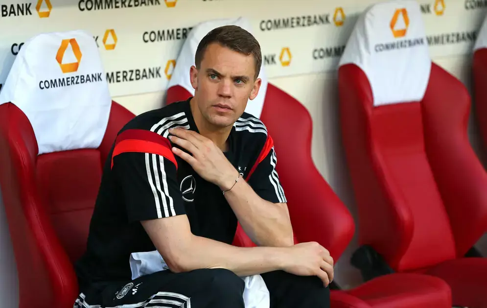 מנואל נוייר שוער נבחרת גרמניה הפצוע