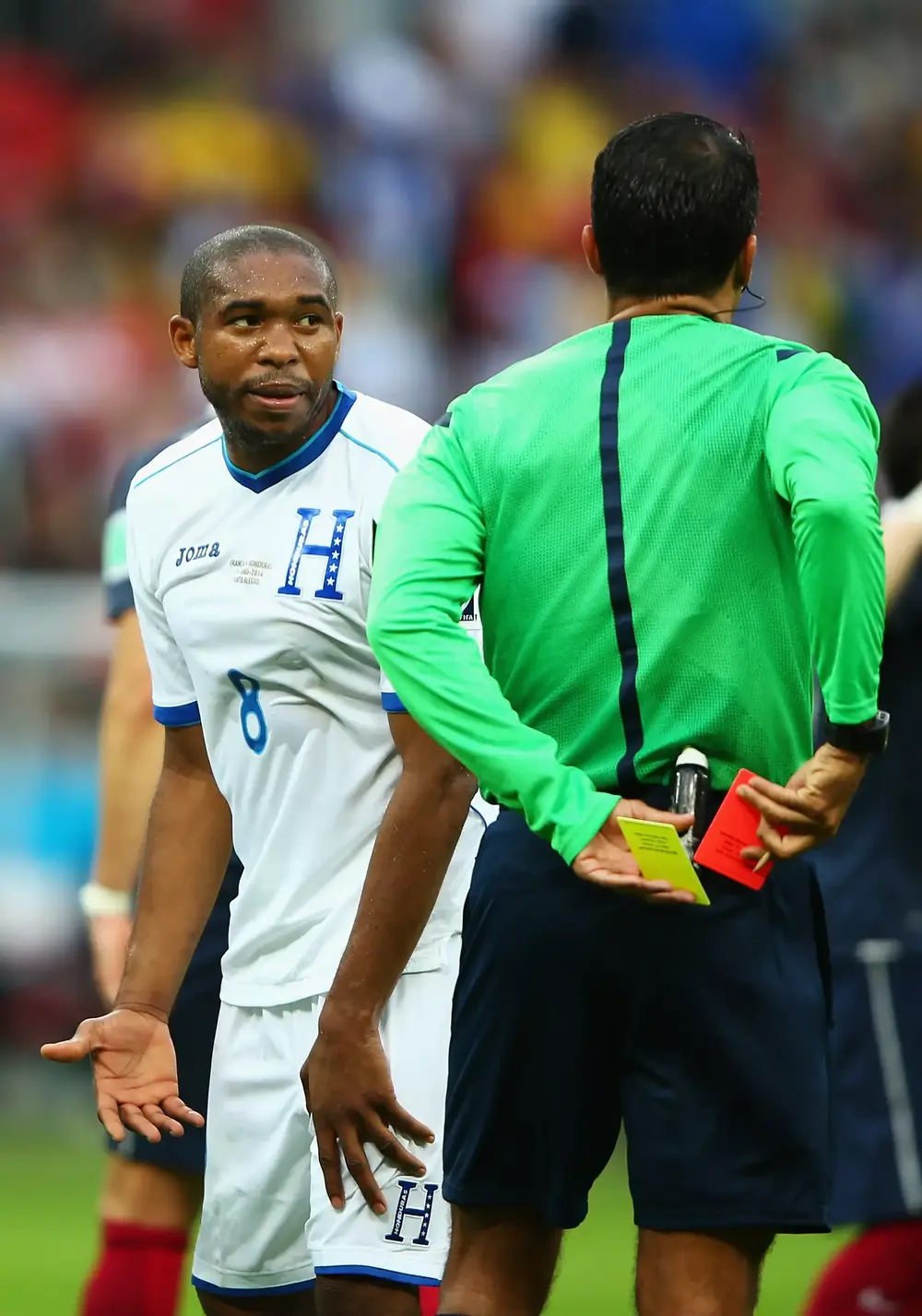 ווילסון פלאסיוס, נבחרת הונדורס, מורחק