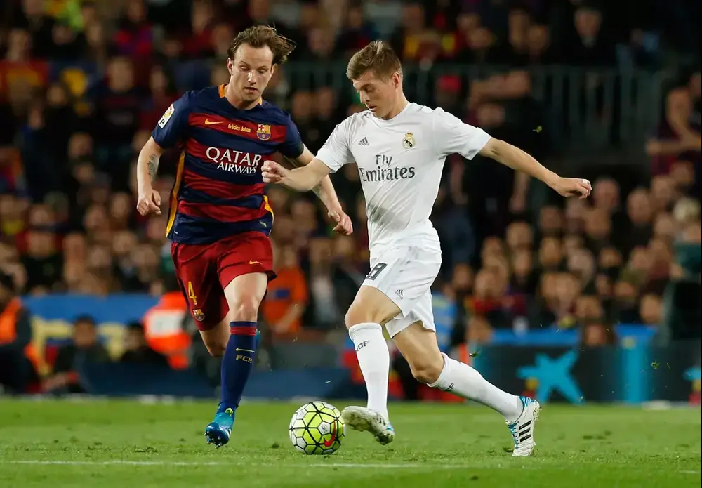 טוני קרוס ריאל מדריד מול איבן ראקיטיץ' ברצלונה