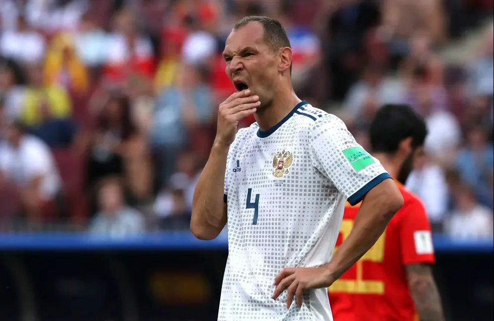 סרגיי איגנשביץ' שחקן נבחרת רוסיה מאוכזב