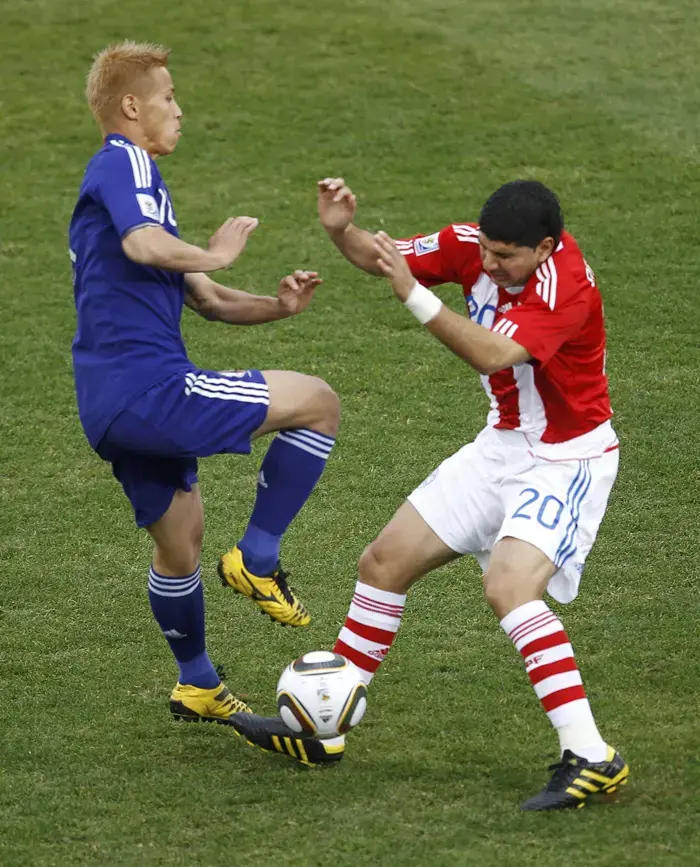 נסטור אורטיגסה, נבחרת פרגוואי, מול קייסוקה הונדה, נבחרת יפן