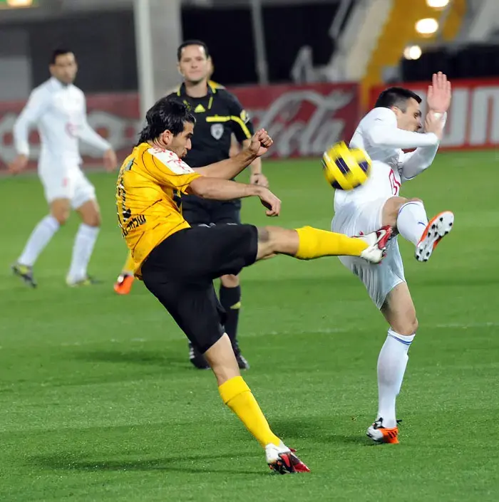 אוראל דגני, מכבי נתניה, בועט על ננאד מרינקוביץ', בני יהודה