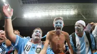 אוהדי נבחרת ארגנטינה חוגגים עלייה לגמר המונדיאל