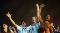 אוהדי נבחרת ארגנטינה חוגגים עלייה לגמר המונדיאל