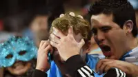 אוהדי נבחרת ארגנטינה חוגגים עלייה לגמר המונדיאל