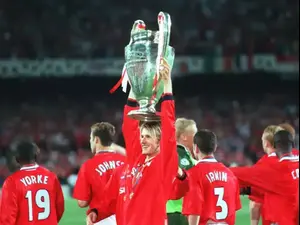 דיוויד בקהאם מנצ'סטר יונייטד 1999. GettyImages