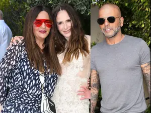 אייל גולן, אופירה אסייג במסיבה של לאה שנירר. ניר פקין