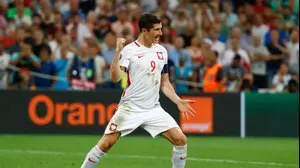 שחקן נבחרת פולין רוברט לבנדובסקי (רויטרס)