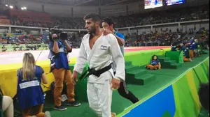 הג'ודוקא גולן פולק מאוכזב אחרי הפסד בקרב (פז חסדאי)