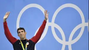 השחיין האמריקאי מייקל פלפס (AP)