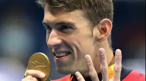 השחיין האמריקאי מייקל פלפס (AP)