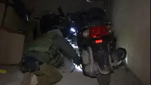 פשיטה של המשטרה בקלנדיה, 1 בניואר 2018 (חטיבת דובר המשטרה)