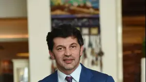 קאחה קאלדזה שחקן מילאן לשעבר וראש עיריית טביליסי (ראובן קסטרו)