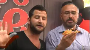סרטון גיא הוכמן לפיצה שמש (צילום מסך)
