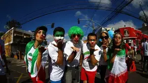 אוהדי נבחרת איראן (צילום מסך)