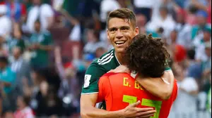 שחקני נבחרת מקסיקו, הקטור מורנו, גיירמו אוצ'ואה (רויטרס)