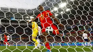 מישי בטשואיי, נבחרת בלגיה חוגג (רויטרס)