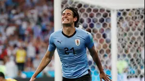 אדינסון קבאני שחקן נבחרת אורוגוואי (רויטרס)