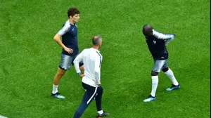 שחקני נבחרת צרפת בנז'מן פבאר, אנגולו קאנטה (רויטרס)