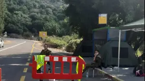 מחסומים של צהל, גבול ישראל - לבנון, 25 ביולי 2020 (אמיר בוחבוט)