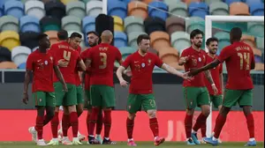 נבחרת פורטוגל חוגגת (רויטרס)