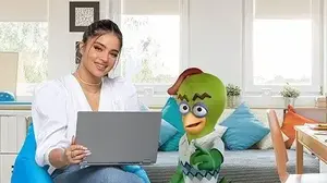 נועה קירל בקמפיין של בזק בינלאומי ( , בזק בינלאומי)