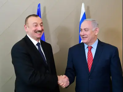 Rencontre du Premier ministre Benjamin Netanyahu avec le président de l'Azerbaïdjan 24 janvier 2018