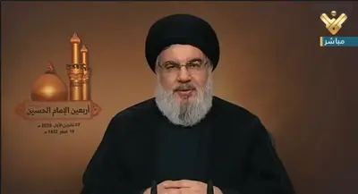 Hassan Nasrallah, secrétaire général du Hezbollah, 7 octobre 2020