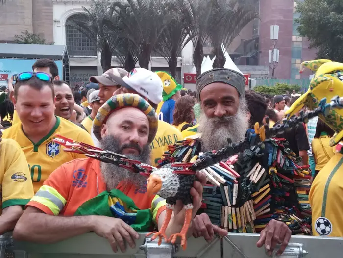 אוהדי נבחרת ברזיל בסאו פאולו, בזמן משחק מול מקסיקו (מערכת וואלה! , אורן יוסיפוביץ)