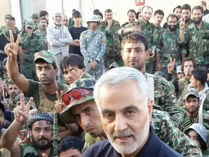Qassem Suleimani, comandante da Guarda Revolucionária Iraniana da Força Qods, outubro de 2015 (screenshot, Twitter)