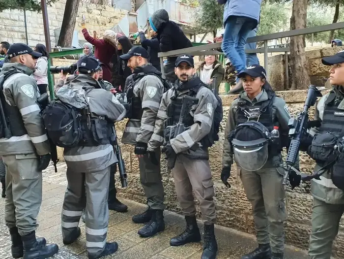 פעילות שוטרי משטרת ישראל ומג"ב במסגרת אירועי פורום השואה העולמי, 22 בינואר 2020 (דוברות משטרת ישראל)