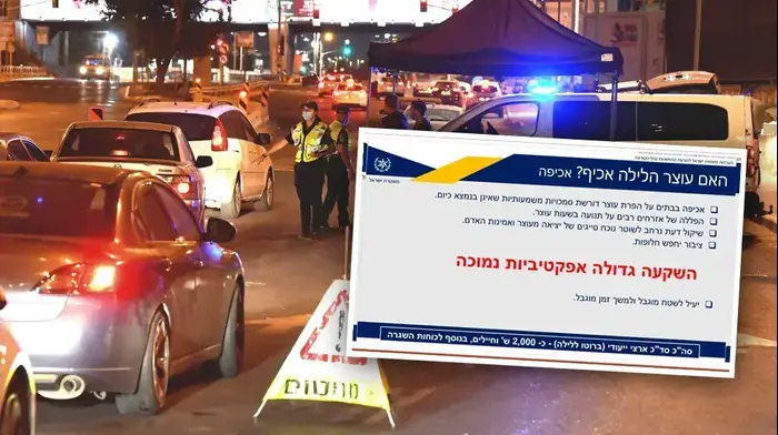 מחסום משטרה בצומת גהה, ראש השנה תשפ"א, 20 בספטמבר 2020