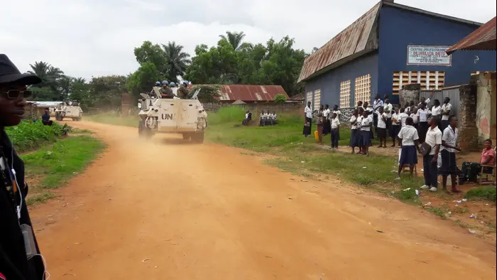 כוחות שמירת השלום של האו"ם במחוז קסאי, הרפובליקה הדמוקרטית של קונגו, 11 במרץ 2017 (רויטרס)