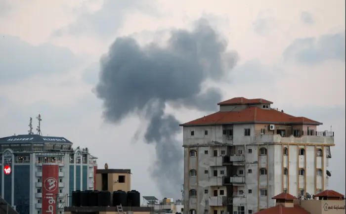 IDF Attack in Gaza City, July 20, 2018 (Reuters)