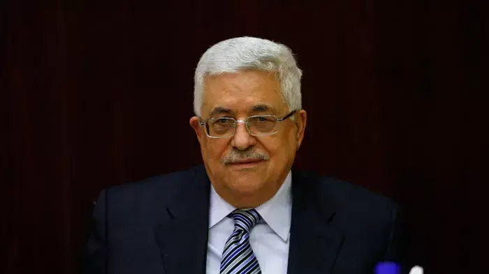 יו"ר הרשות הפלסטינית, מחמוד עבאס (אבו מאזן), בישיבת הוועד הפועל של אש"ף, רמאללה, 13 באפריל 2011