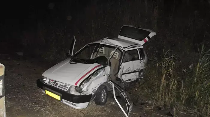 זירת תאונה בה נפצעו שני בני אדם בצומת כפר עילוט ליד נצרת זירת תאונה בה נפצעו שני בני אדם בצומת כפר עילוט ליד נצרת