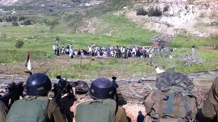 כוחות צה"ל מול חדירת עשרות סורים אל שטח ישראל, מאי 2011 כוחות צה"ל מול חדירת עשרות סורים אל שטח ישראל, מאי 2011