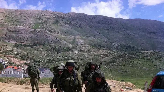 חיילי צה"ל בכפר מג'דל שמס ברמת הגולן לאחר חדירת המפגינים מסוריה ביום הנכבה, מאי 2011 חיילי צה"ל בכפר מג'דל שמס ברמת הגולן לאחר חדירת המפגינים מסוריה ביום הנכבה, מאי 2011
