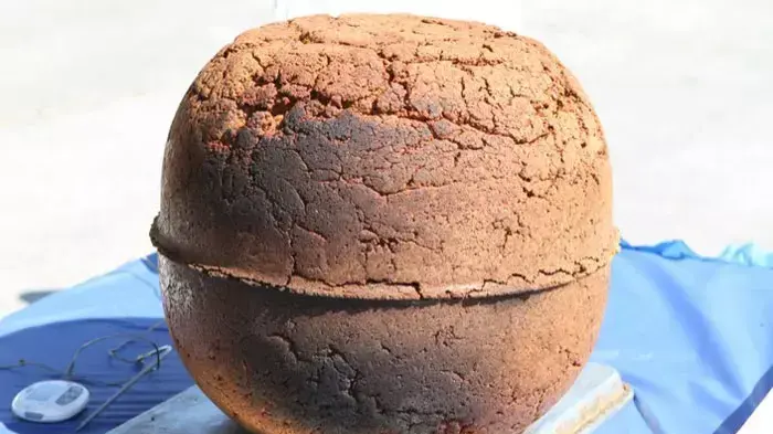 מתחרה על תואר כדור הפלאפל הגדול בעולם, שהוכן במסגרת פסטיבל האוכל היהודי של הקהילה היהודית, סנטה קלריטה, קליפורניה, 15 במאי 2011 מתחרה על תואר כדור הפלאפל הגדול בעולם, שהוכן במסגרת פסטיבל האוכל היהודי של הקהילה היהודית, סנטה קלריטה, קליפורניה, 15 במאי 2011